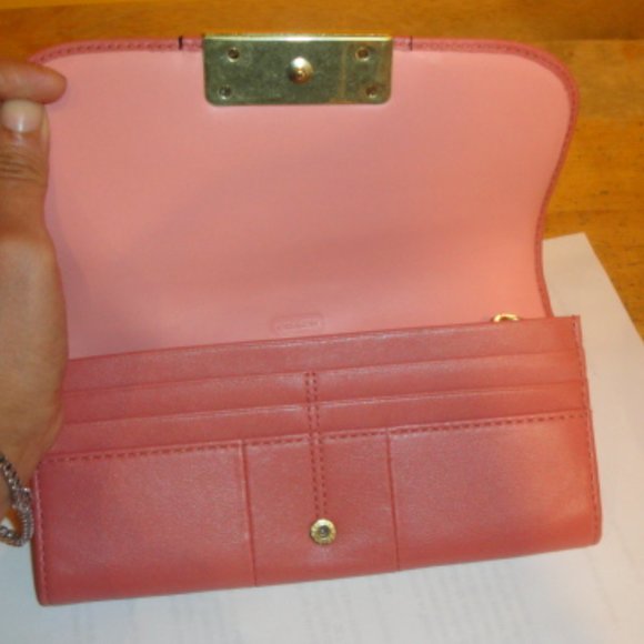 Coach Kristin Pink Leather Wallet - Picture 5 of 7